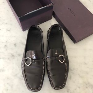 Prada Spazzolato Loafers - size 40